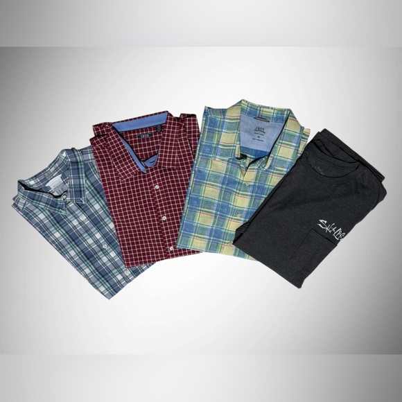Other - Mens Shirts XXL Colombia Chaps Izod and Salt Life (you get FOUR shirts)